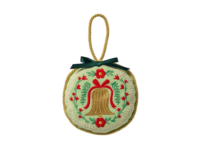 Enfeite Bordado Christmastide