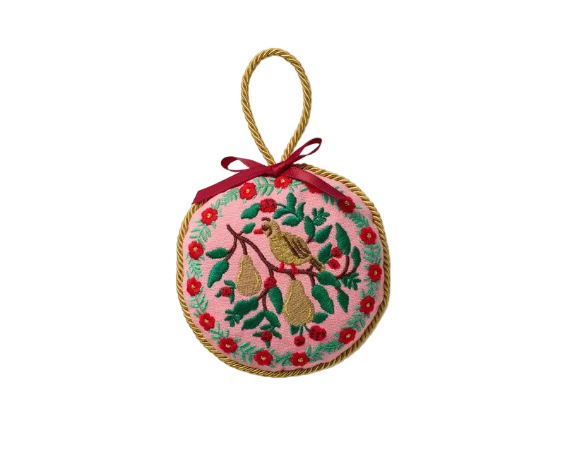Enfeite Bordado Christmastide