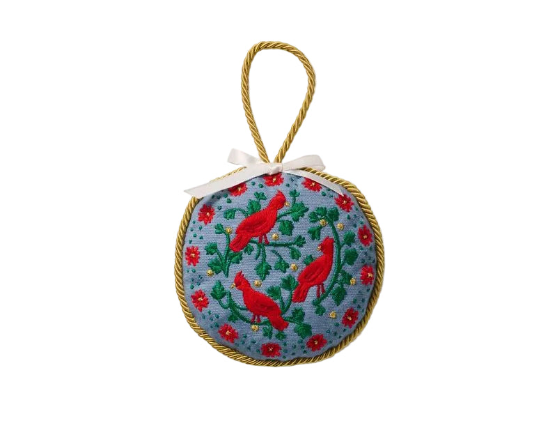 Enfeite Bordado Christmastide